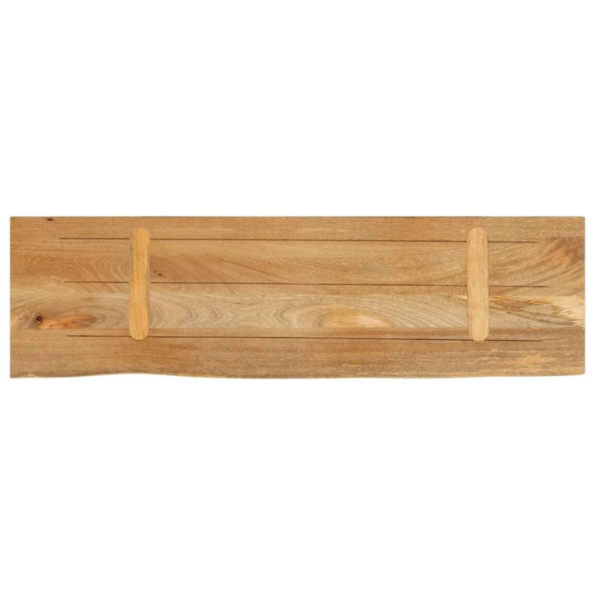 VIDAXL Dessus de table a bord vivant 120x30x2,5cm bois massif manguier