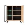 Voir la diapositive 2 : Paris Prix Vaisselier Led Design  Liam  90cm Naturel & Noir
