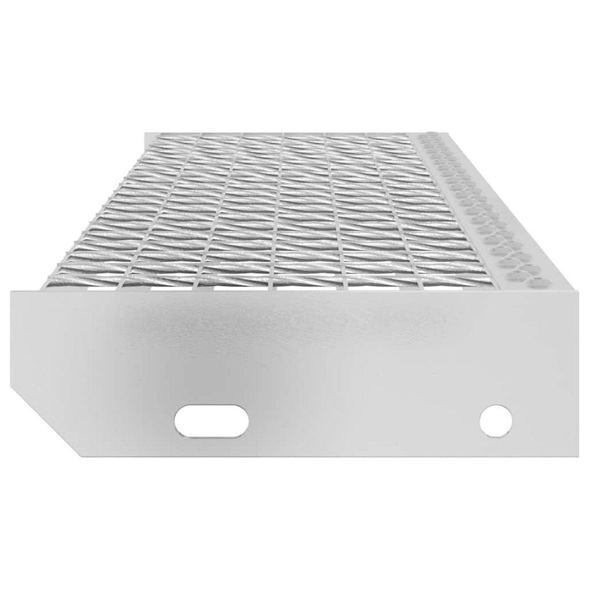 VIDAXL Escalier en caillebotis 90x24x7 cm acier galvanise