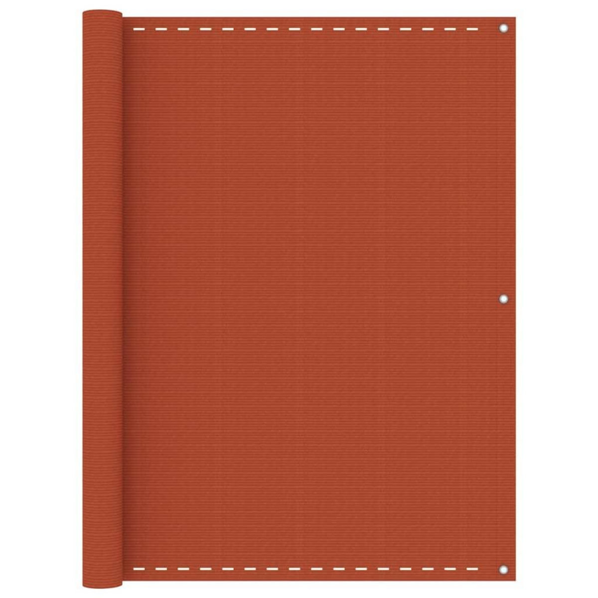 VIDAXL Ecran de balcon Orange 120x600 cm PEHD