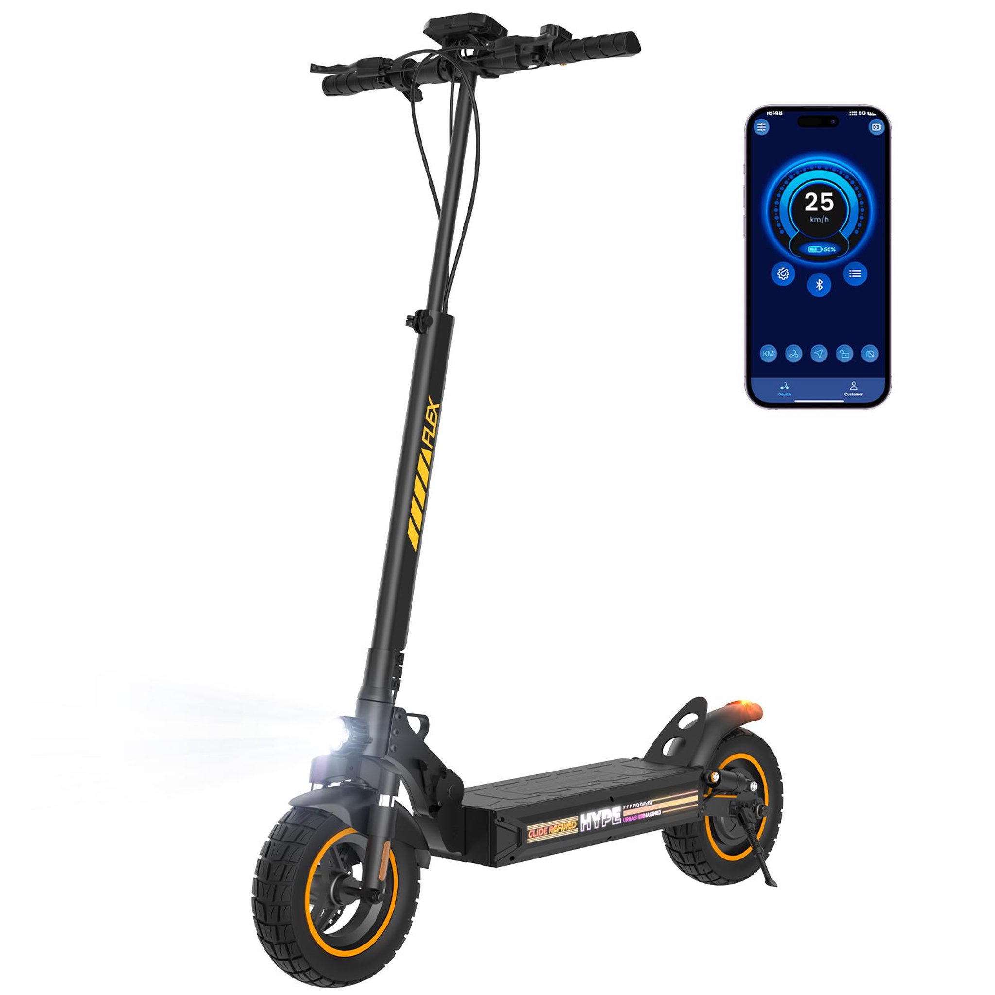 Voir la diapositive 2 : ISCOOTER Trottinette électrique iScooter W9Air – 10 pouces, batterie 48 V 10 Ah, autonomie de 40 km
