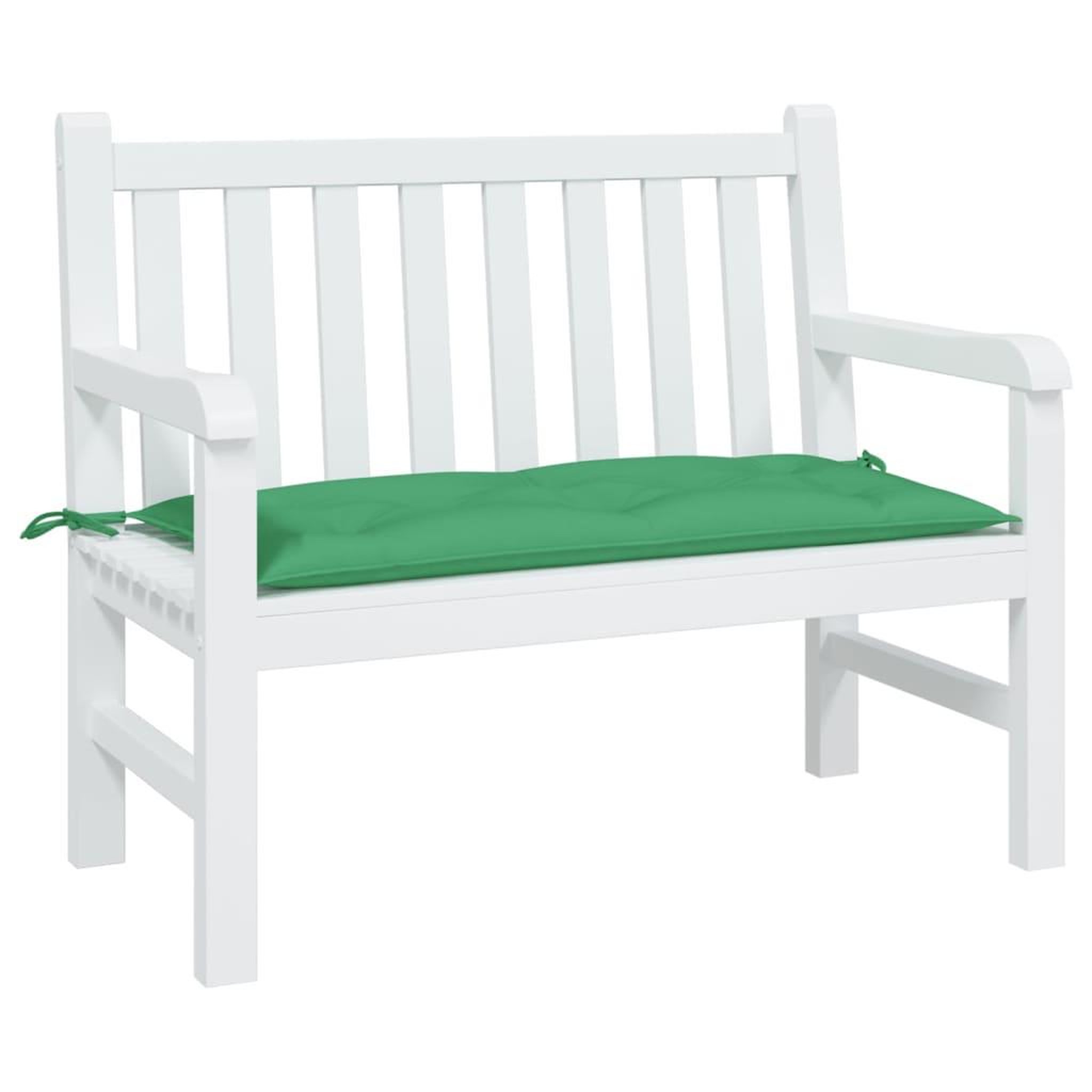 Voir la diapositive 3 : VIDAXL Coussin de banc de jardin vert 110x50x7 cm tissu oxford