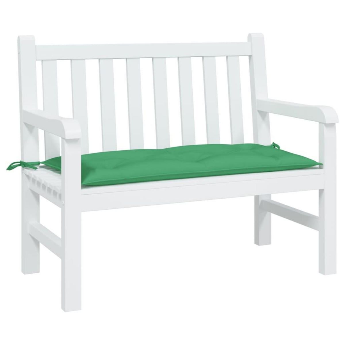 VIDAXL Coussin de banc de jardin vert 110x50x7 cm tissu oxford