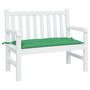 Voir la diapositive 3 : VIDAXL Coussin de banc de jardin vert 110x50x7 cm tissu oxford