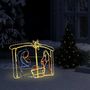 Voir la diapositive 1 : VIDAXL Decoration de la creche de Noël 240 LED 116x41x87 cm
