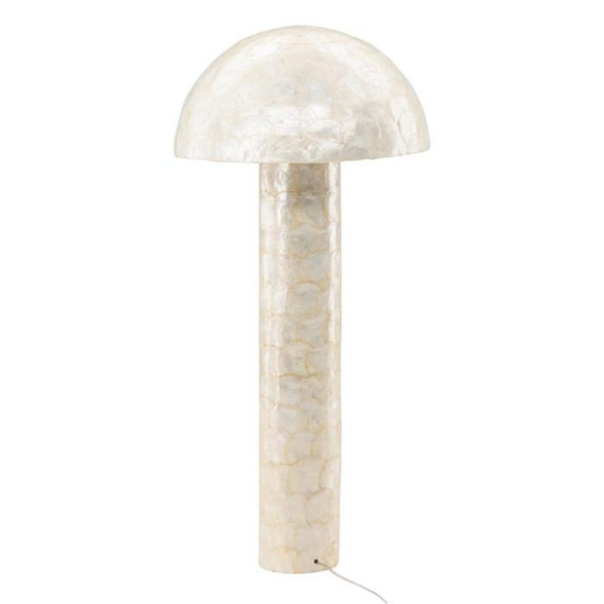 Paris Prix Lampadaire Design en Capiz  Lindon  120cm Gris Clair