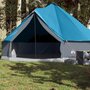 Voir la diapositive 1 : VIDAXL Tente familiale tipi 8 personnes bleu imperméable