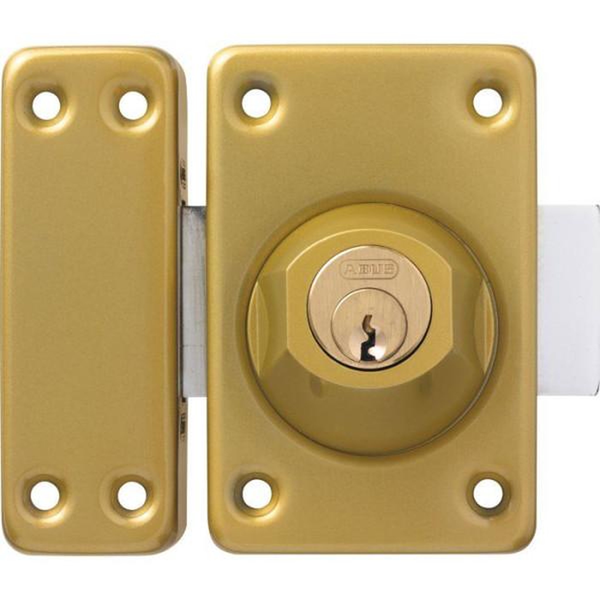 ABUS Verrou de porte - ABUS - VAD136 CC 45 - Double cylindre - Bronze - Entraxe 45 x 76 mm