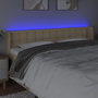 Voir la diapositive 4 : VIDAXL Tete de lit a LED Creme 183x16x78/88 cm Tissu