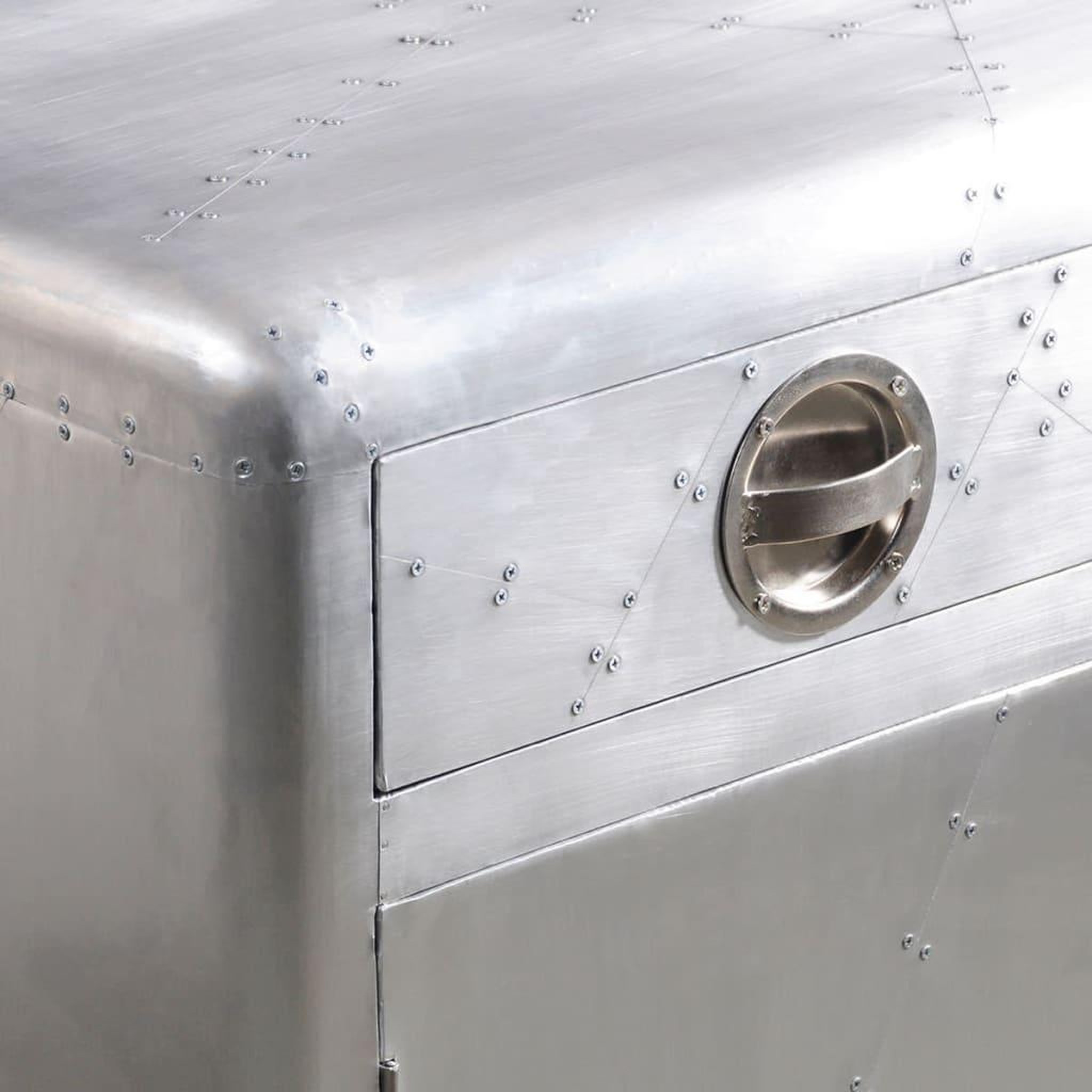 Voir la diapositive 5 : VIDAXL Buffet avec 3 tiroirs Style vintage Aluminium