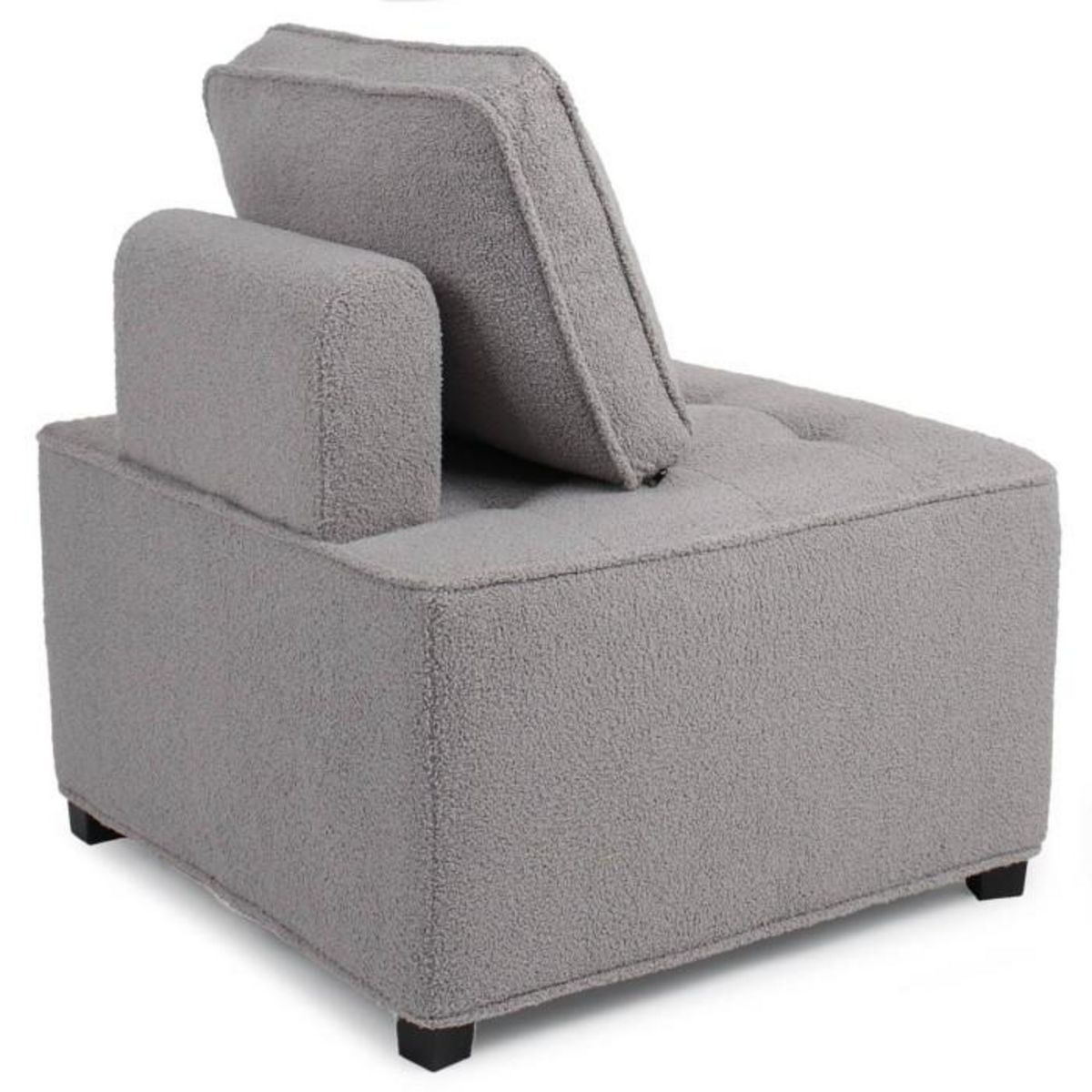 Paris Prix Module Fauteuil  Bouclette  82cm Gris