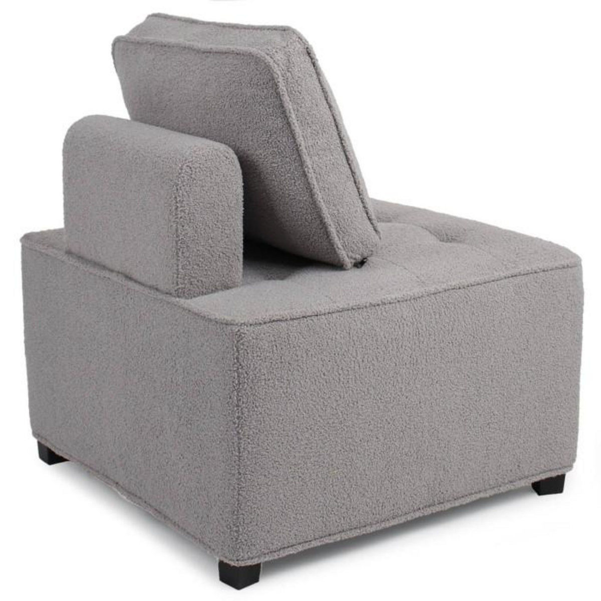 Paris Prix Module Fauteuil  Bouclette  82cm Gris