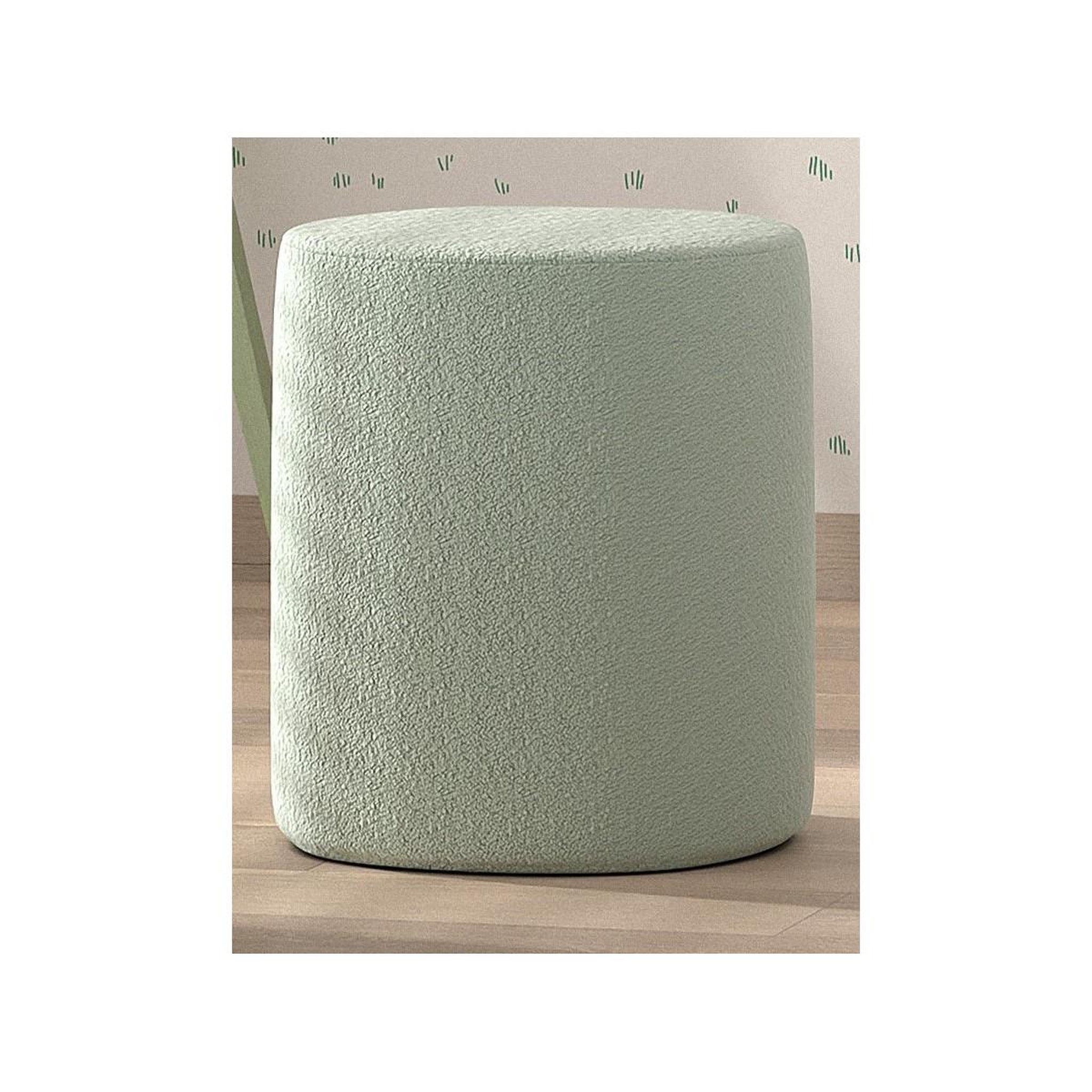 Voir la diapositive 2 : Paris Prix Pouf design bouclé  moon  41cm vert