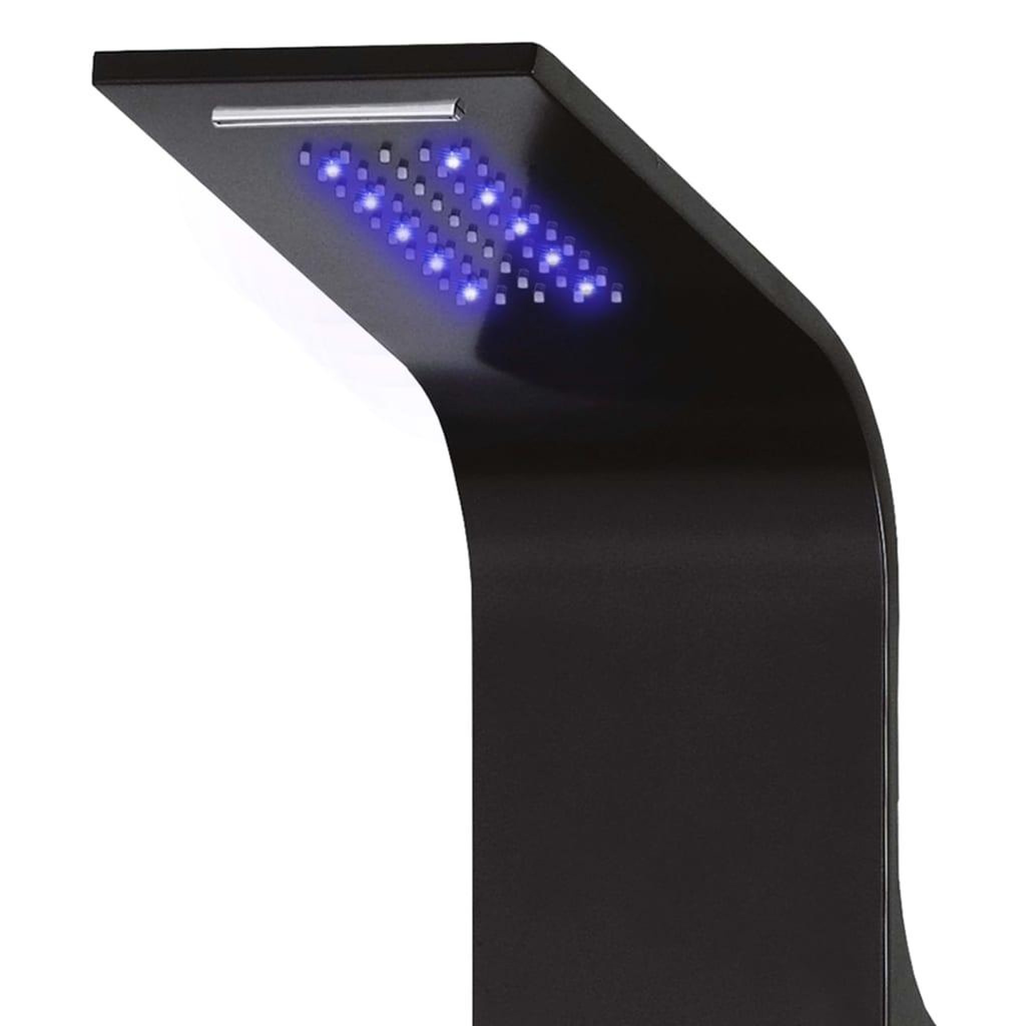 Voir la diapositive 3 : VIDAXL Panneau de douche aluminium 20x44x130 cm noir