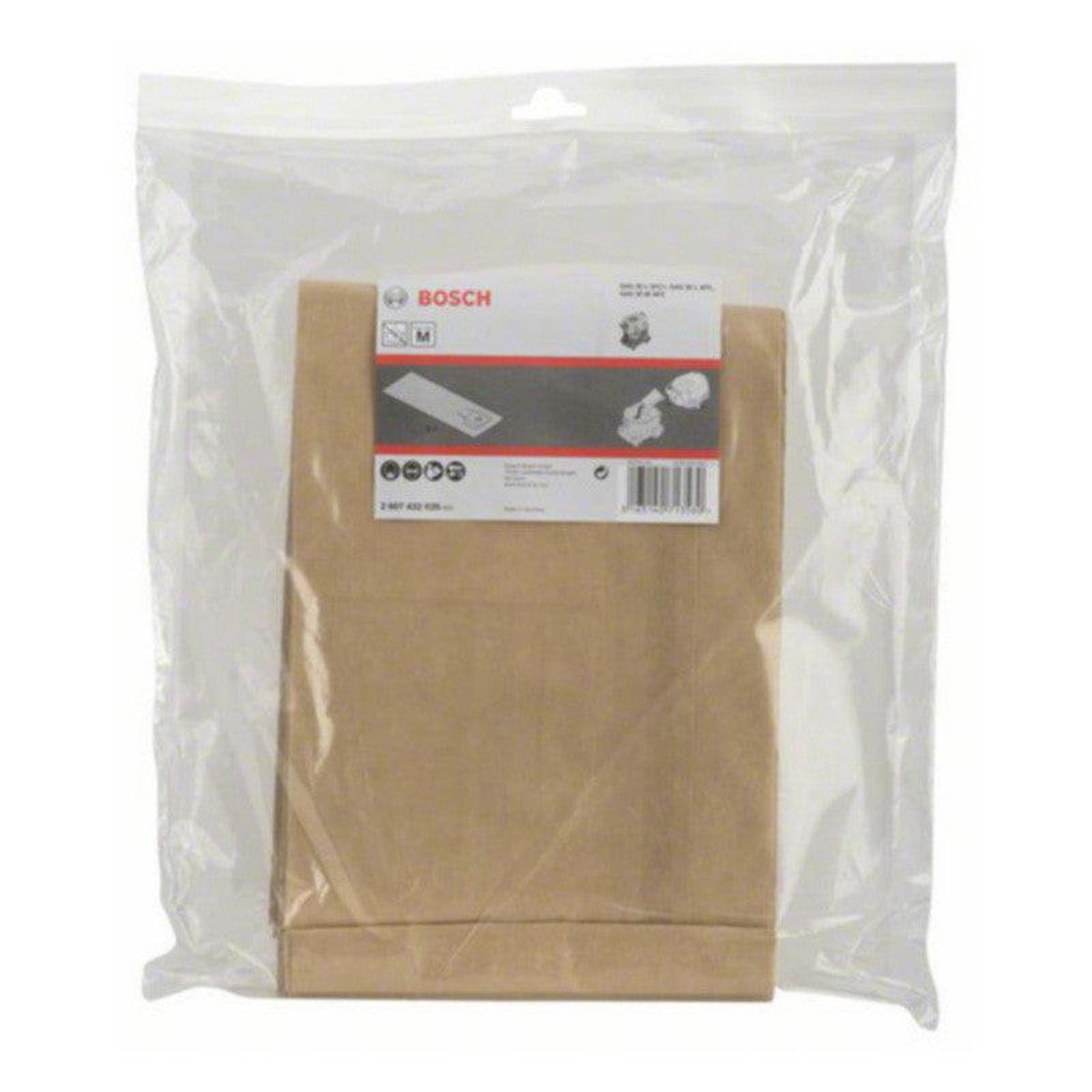 Voir la diapositive 2 : BOSCH Lot de 5 sacs d'aspirateur BOSCH 2607432035 - Papier - Pour GAS 35