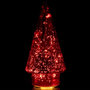 Voir la diapositive 3 : Paris Prix Sapin de Noël en Verre  Led  19cm Rouge