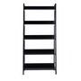 Voir la diapositive 4 : HOMCOM Étagère bibliothèque de rangement style industriel incliné 5 niveaux 70L x 35l x 150H cm noir