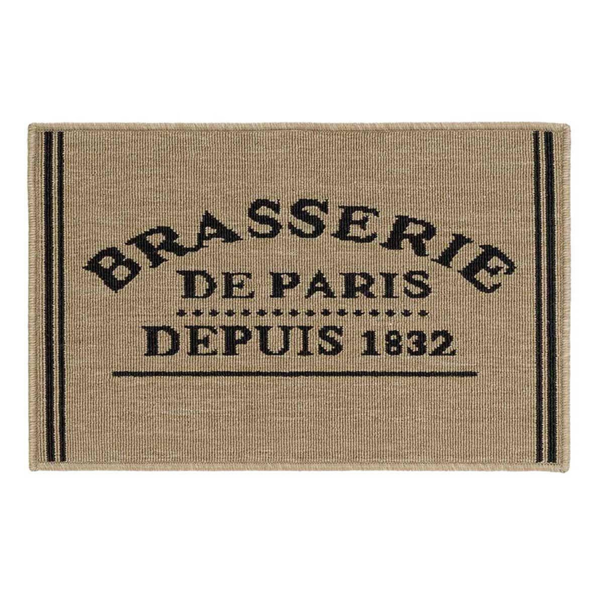 Douceur d'Intérieur Tapis de cuisine  troquet  50x80cm marron