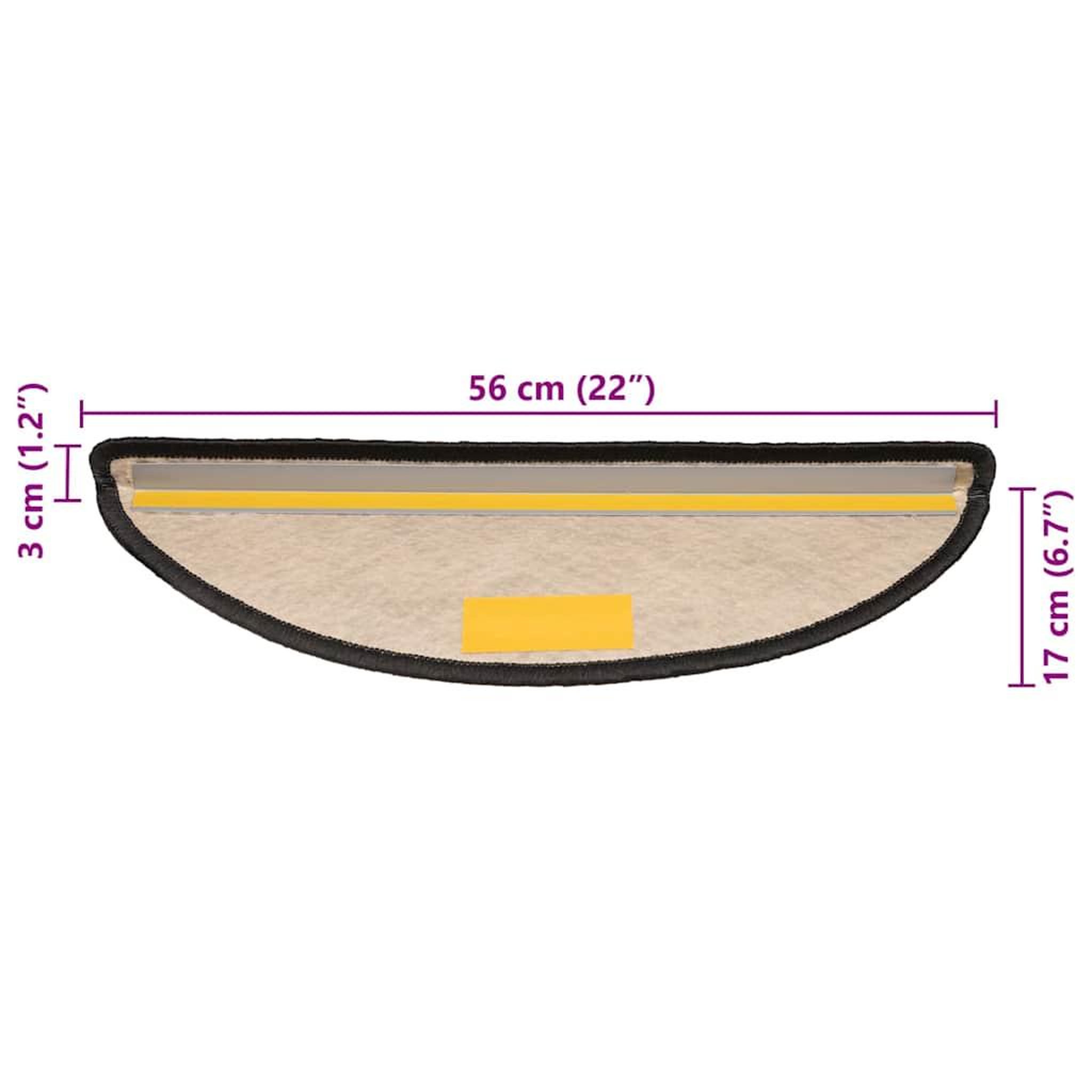 Voir la diapositive 6 : VIDAXL Tapis d'escalier autocollants 30 pcs 56x17x3 cm anthracite