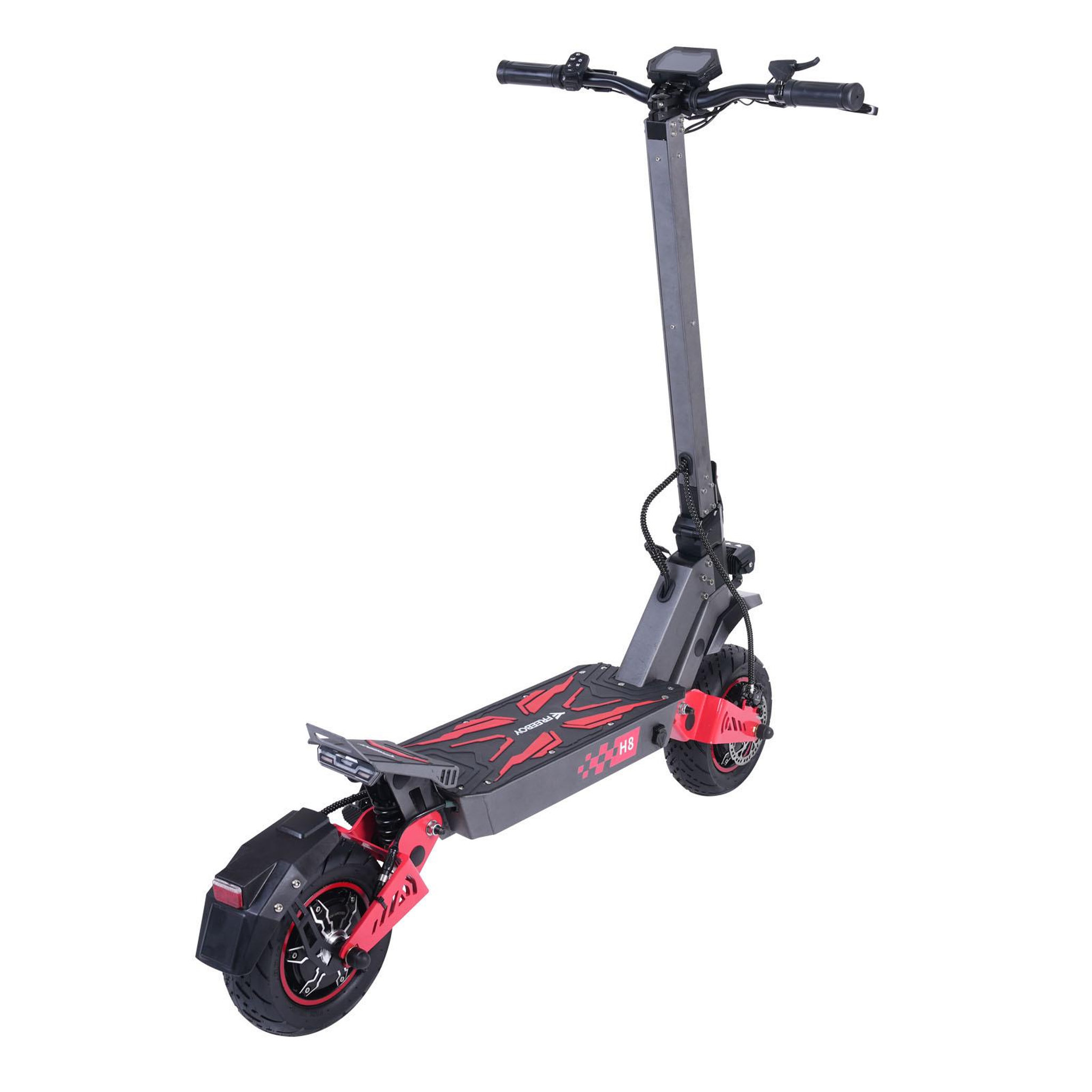 Voir la diapositive 3 : FREEBOY Trottinette électrique performante freeboy h8 – double moteur, 60 v 28 ah, 11 pouces tout-terrain