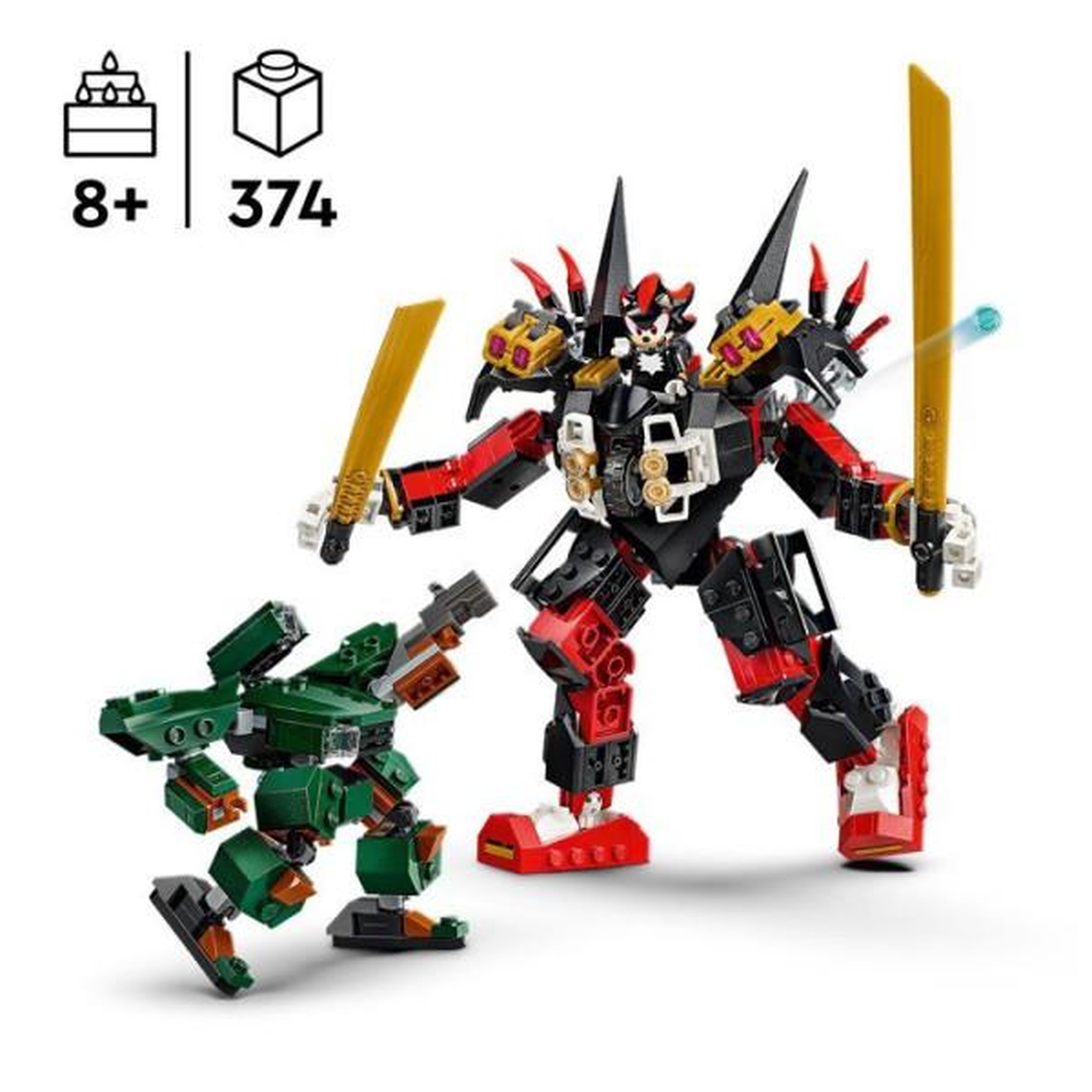 Voir la diapositive 2 : LEGO LEGO Sonic 77120 - Exclu Cdiscount - The Hedgehog™ Le Robot de Shadow Contre le G.U.N. Trooper - Jouet de Construction des 8 A