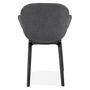 Voir la diapositive 5 : Paris Prix Chaise Design Tissu  Fiano  88cm Gris Foncé & Noir
