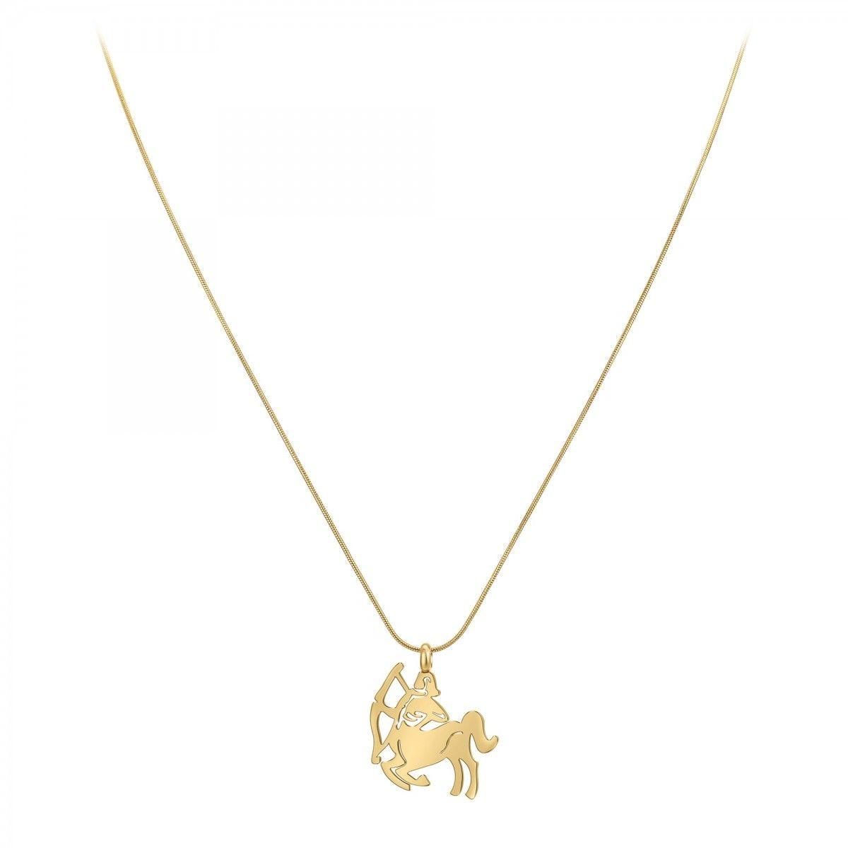 SC BOHEME Collier astrologie  Sagittaire  SC Bohème en Acier Finement doré