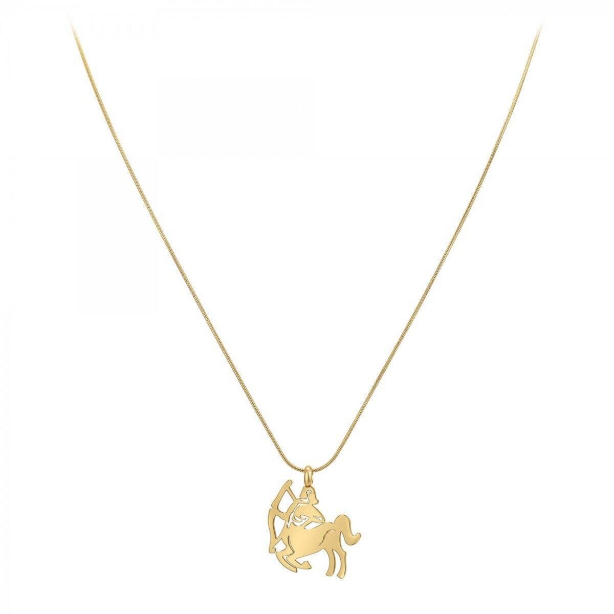 SC BOHEME Collier astrologie  Sagittaire  SC Bohème en Acier Finement doré