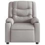 Voir la diapositive 3 : VIDAXL Fauteuil de massage inclinable gris nuage tissu