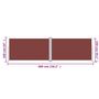 Voir la diapositive 6 : VIDAXL Auvent lateral retractable Marron 160x600 cm