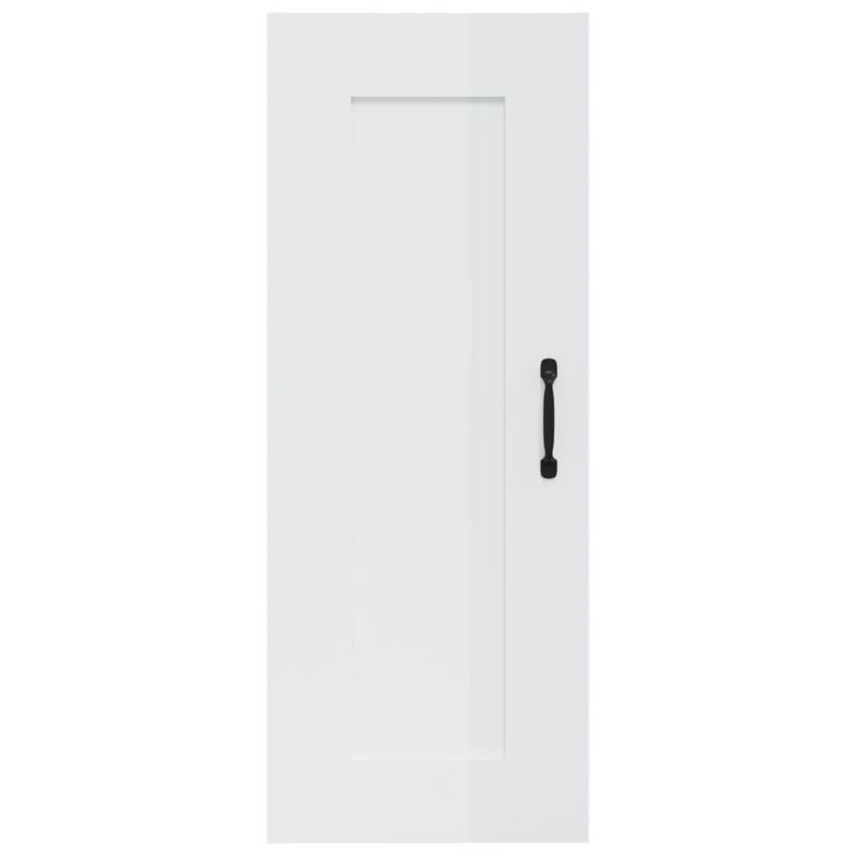 VIDAXL Armoire suspendue Blanc brillant 35x34x90 cm Bois d'ingenierie