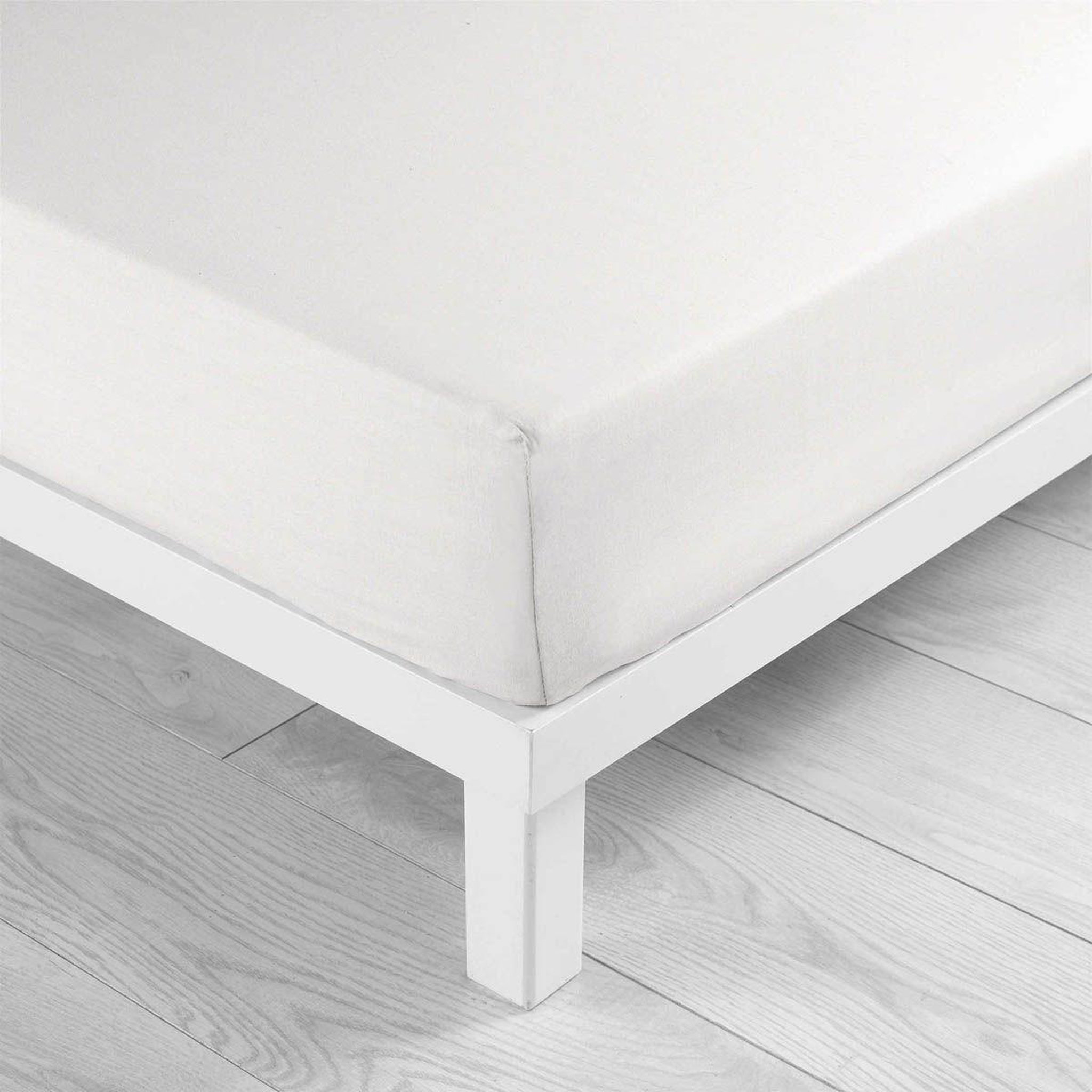 Voir la diapositive 2 : Douceur d'Intérieur Drap housse  lina  90x190cm white