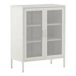 Paris Prix Buffet 2 Portes en Métal  Misha  101cm Blanc