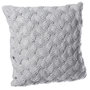 Voir la diapositive 1 : ATMOSPHERA Coussin Déco  Maille  40x40cm Gris