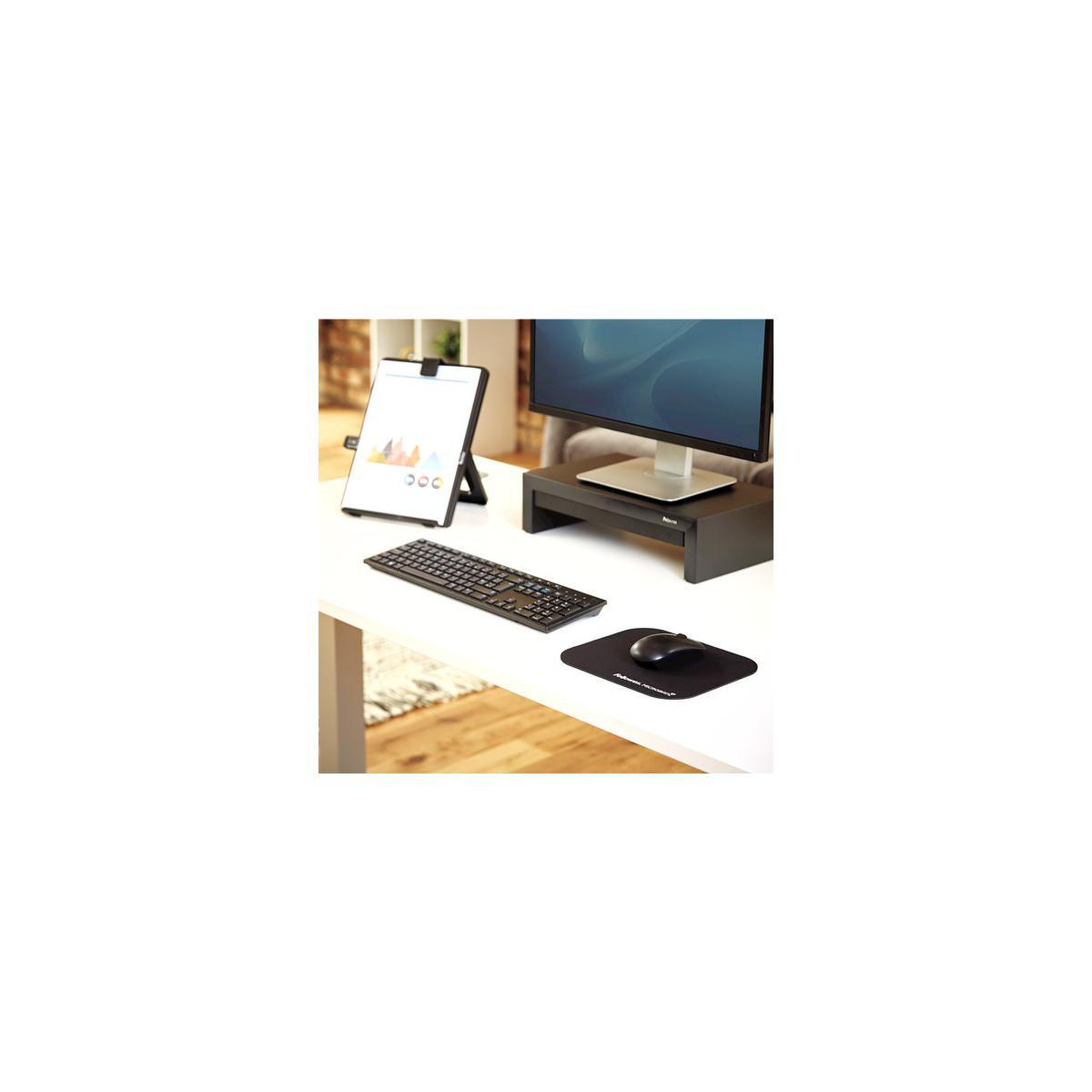 Voir la diapositive 3 : Fellowes Fellowes 5933907 tapis de souris Noir