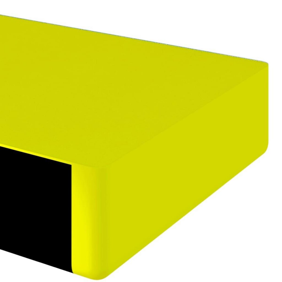 VIDAXL Protecteurs d'angle 2 pcs Jaune et noir 6x2x101,5 cm PU