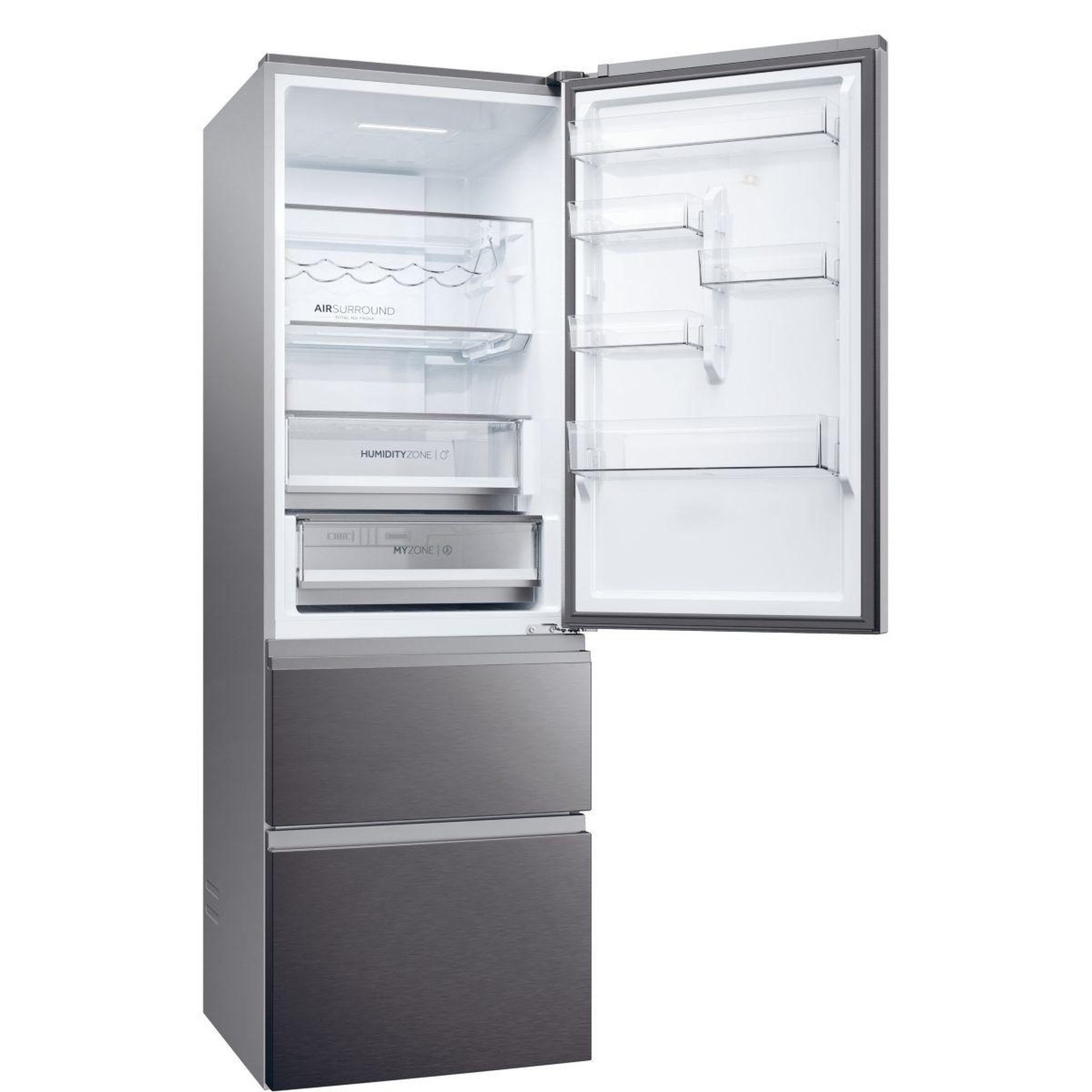 Voir la diapositive 4 : HAIER Réfrigérateur combiné htw5618cnmp
