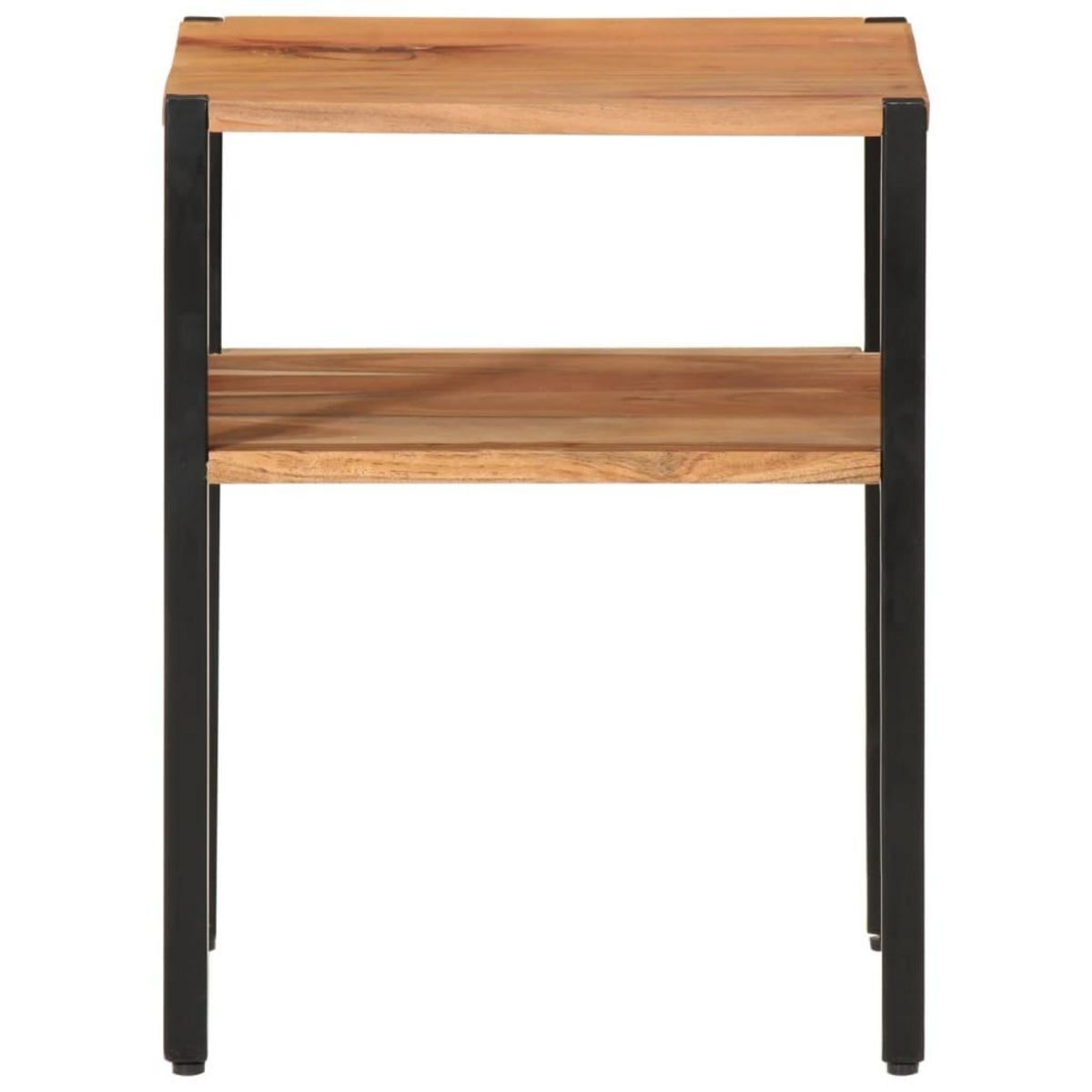 VIDAXL Table d'appoint 35x35x45 cm bois massif d'acacia et fer
