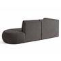 Voir la diapositive 6 : LISA DESIGN Santorini - canapé modulable d'angle gauche + pouf - 4 places - en tissu texturé