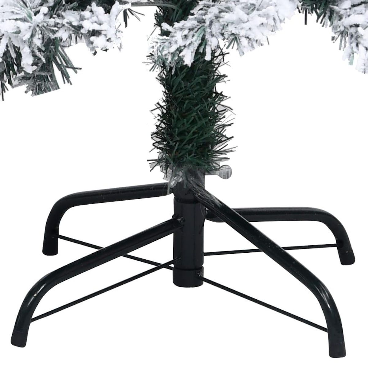 VIDAXL Sapin de Noël artificiel avec neige floquee vert 210 cm PVC