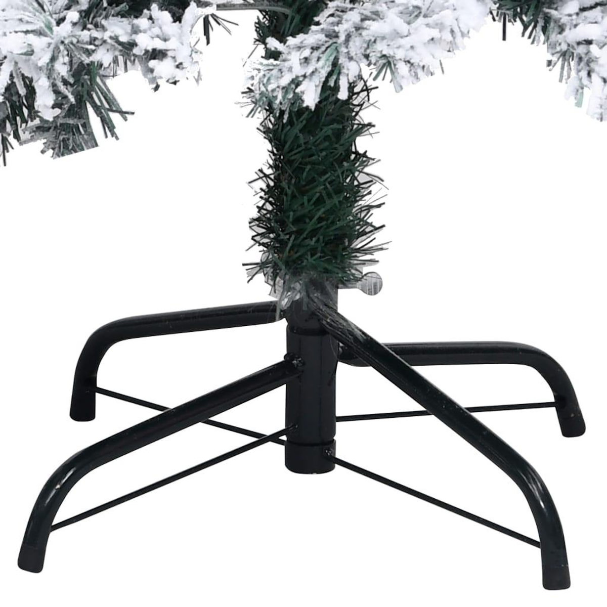 VIDAXL Sapin de Noël artificiel avec neige floquee vert 210 cm PVC