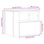 Voir la diapositive 6 : VIDAXL Tables de chevet murales 2 pcs chene marron 45x30x35 cm