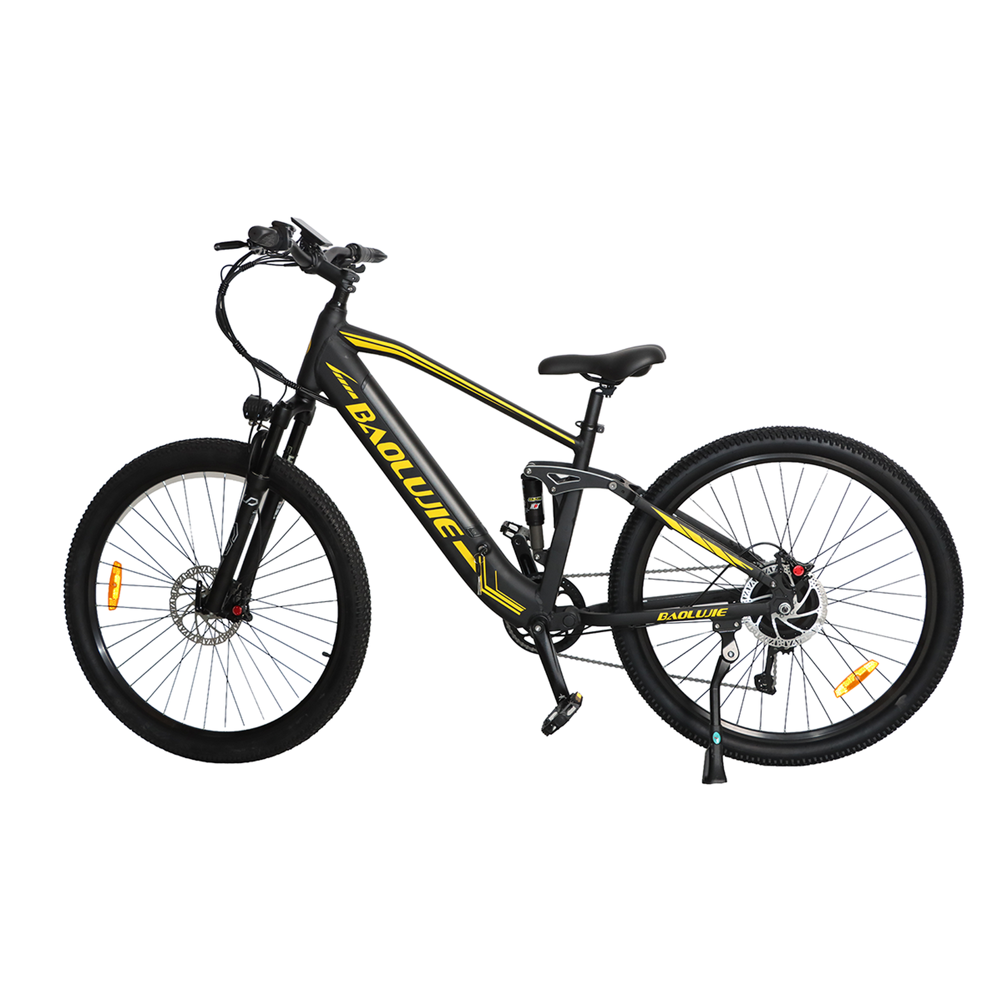 Voir la diapositive 2 : BAOLUJIE Baolujie s9 electric mountain bike 29 , full suspension, 10 speeds, black