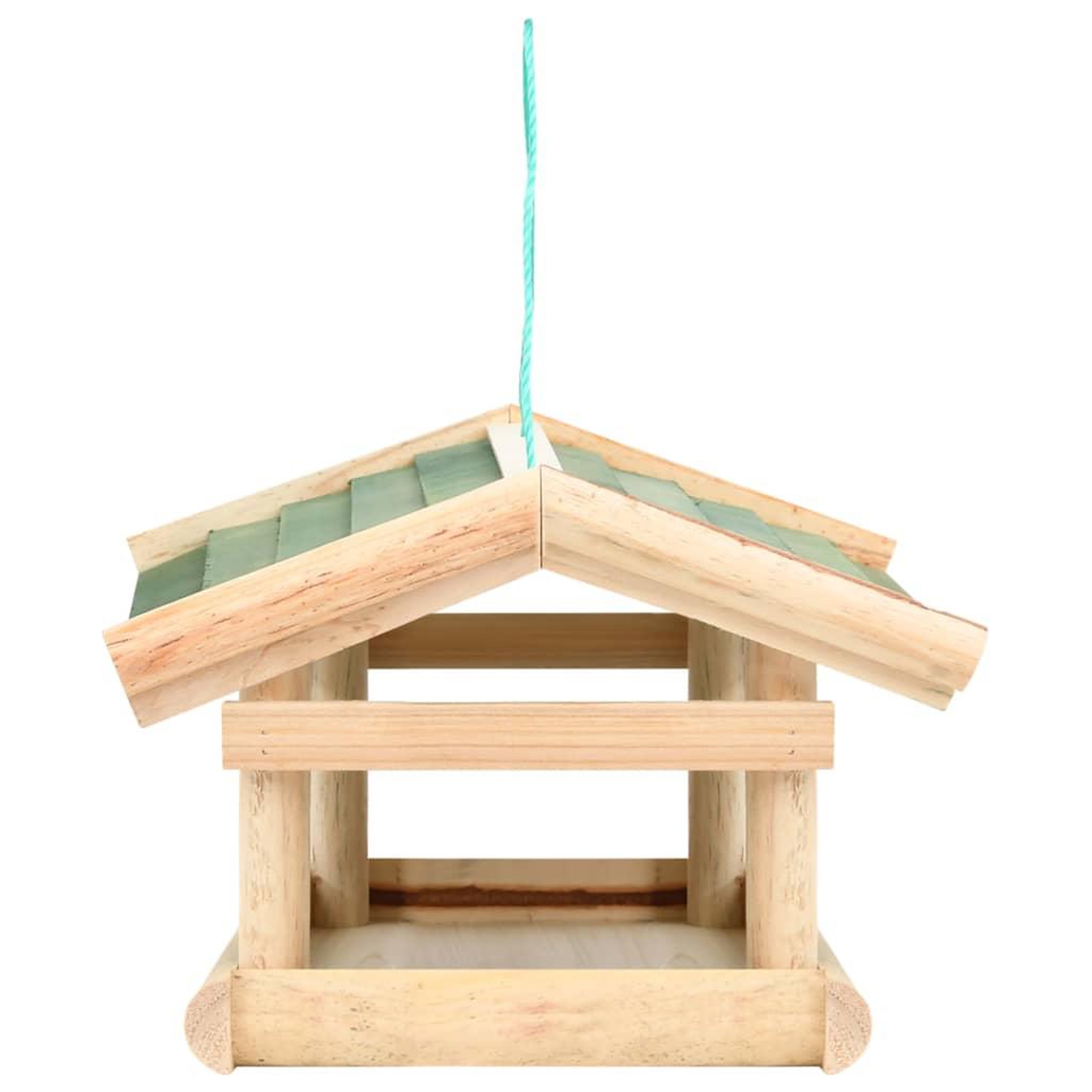 Voir la diapositive 3 : VIDAXL Mangeoire a oiseaux bois de sapin 35x29,5x21 cm
