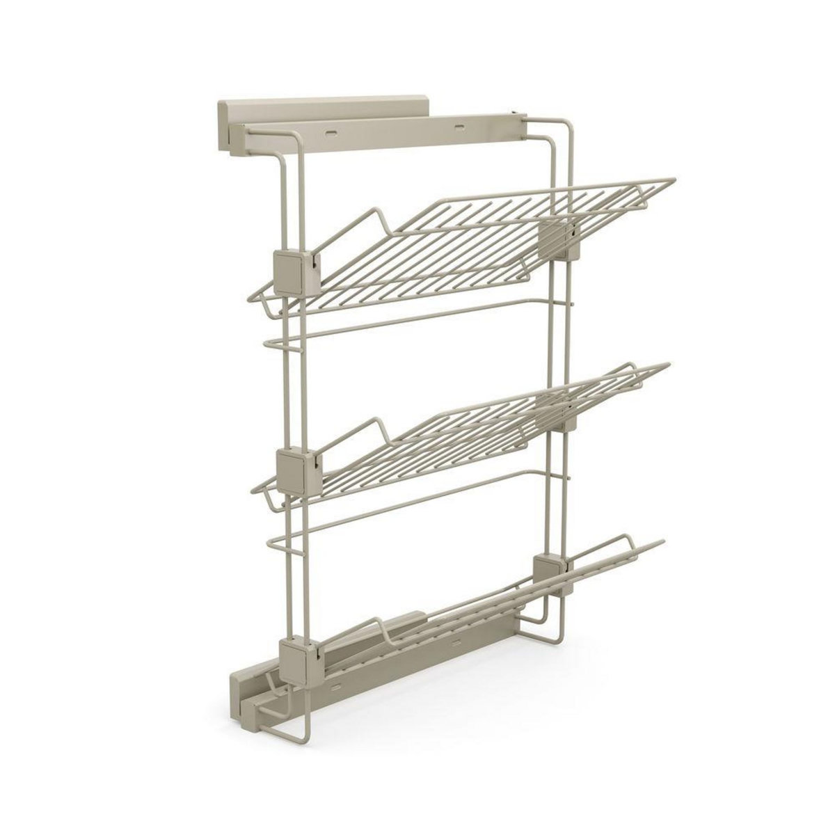 EMUCA SRL Porte-chaussures latéral coulissant pour placards et dressing, Gauche