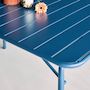 Voir la diapositive 4 : SWEEEK Table de jardin pliante métal 6 places, Amelia 141,2 x 80 x 72,5cm