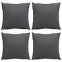 Voir la diapositive 4 : VIDAXL Coussins de canape lot de 4 anthracite 50x50 cm tissu