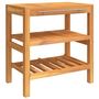 Voir la diapositive 2 : VIDAXL Armoire de salle de bain avec 2 etageres 74x45x75cm bois massif