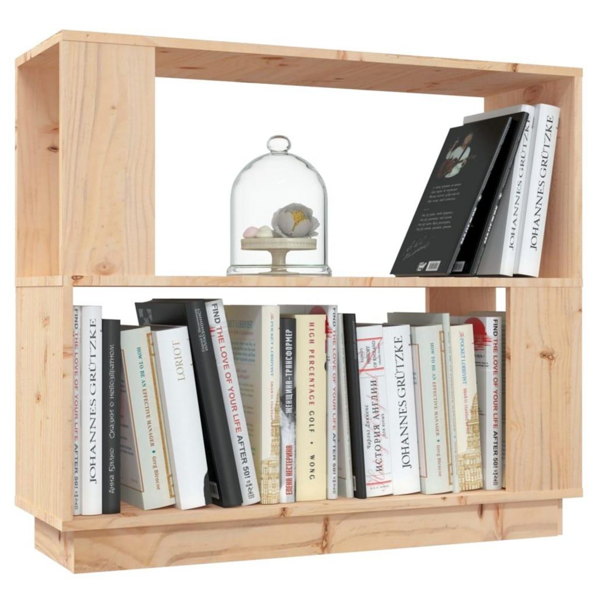 VIDAXL Bibliotheque/Separateur de piece 80x25x70 cm Bois de pin solide