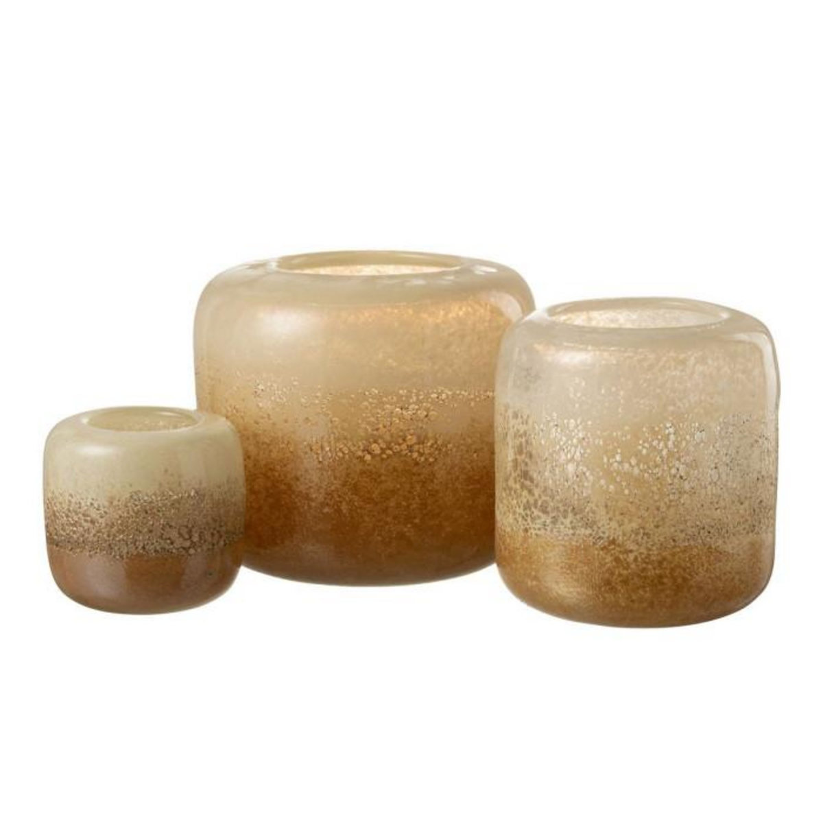 Paris Prix Photophore en Verre  Opia  14cm Marron